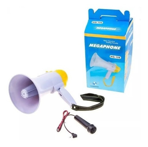 Megafono Amplificador Y Grabador De Voz Con Musica Hq 108
