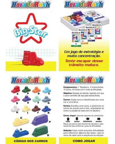 Jogos De Meninos Educativos De Carrinho Hora Do Rush - Big Star