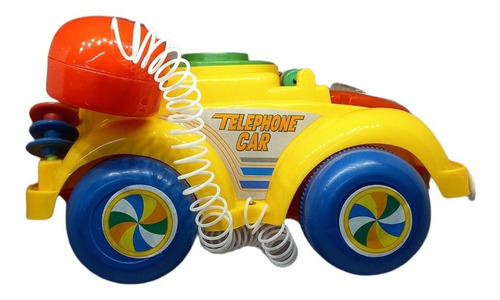 Imagen 3 de 4 de Teléfono De Arrastre Juguete Didactico Diseño Auto Para Niño