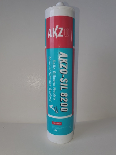 Silicona Negra Neutra Climatica Akzo-sil 24 Uniddes 300 Ml