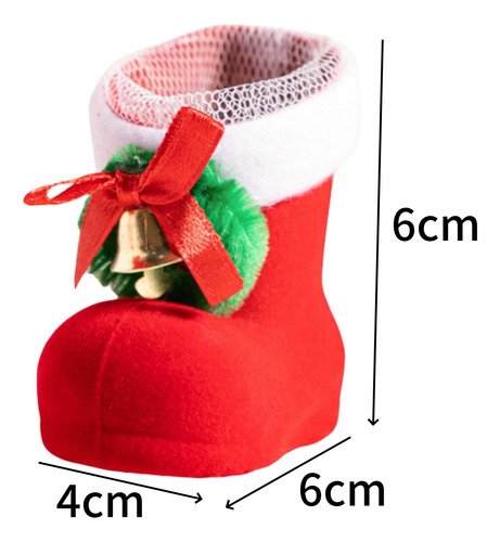 Botas Navideñas Con Forma De Caramelo, 4 Unidades, Adornos N