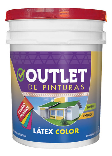 Pintura Latex Color Premium Verde Bosque X 20 Litros Acabado Mate