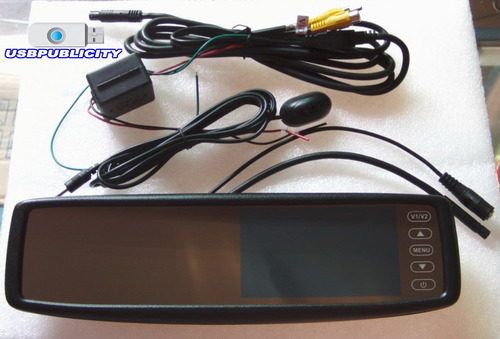 Espejo Retrovisor + Camara Reversa + Manos Libres Bluetooth