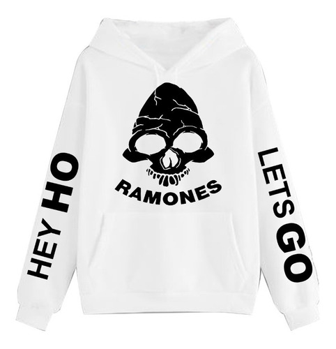 Buzo Ramones Hey Ho Lets Go   Logo Algodon Unisex