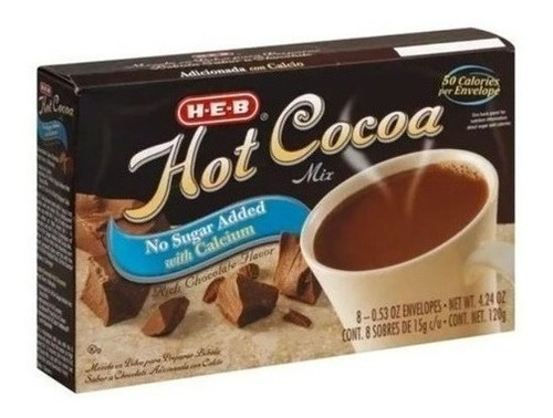 Hot Cocoa Polvo Para Chocolate Caliente Sin Azúcar Añadida