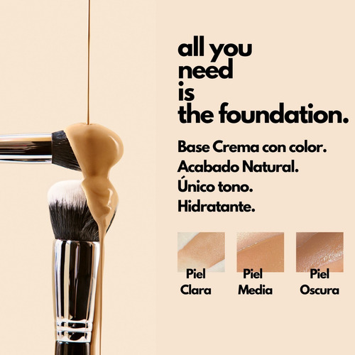 Imagen 4 de 6 de The Foundation Base Crema Natural Para Piel Normal/ Seca