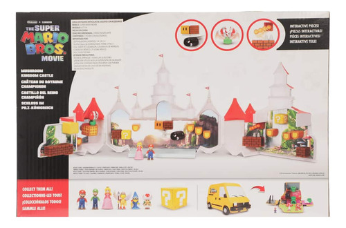 Set Figura De Acción Castillo Del Reino Champiñón Mario Bros