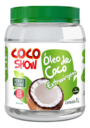 Copra Coco Show Óleo De Coco Extravirgem 1 Litro