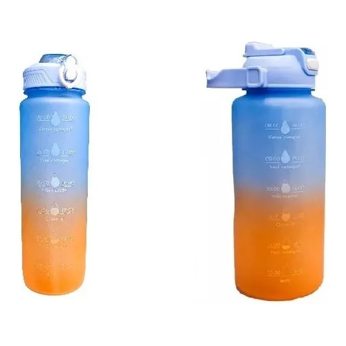 Kit Garrafa Tie Dye 1l E 2l Fitness Academia Com Alça