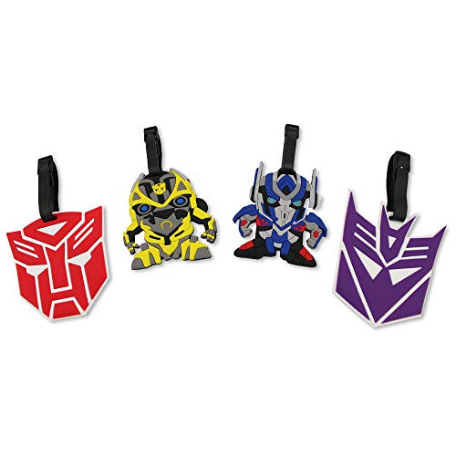 4 Pc Fijadas Transformadores Optimus Prime Abejorro Eti...