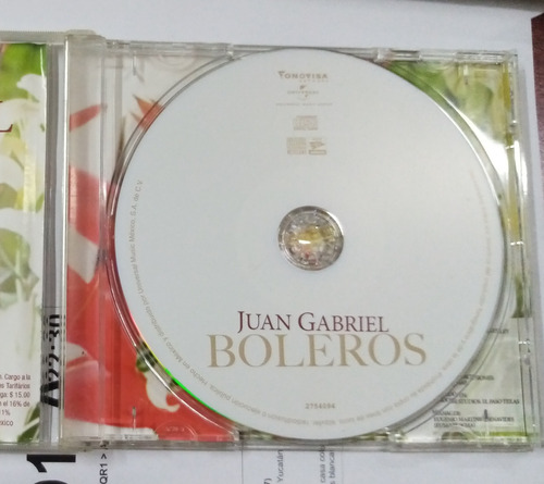 Cds De Juan Gabriel 15 Años De Ranchero, Baladas Y Boleros (Usado)