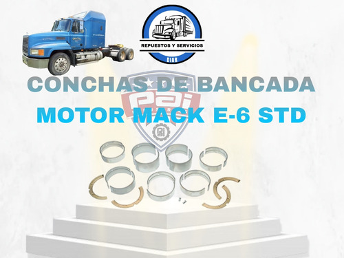 Conchas De Bancada Motor Mack E-6 Std