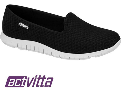 Tênis Actvitta Casual Feminino Sapato Lycra Favo 4202.200
