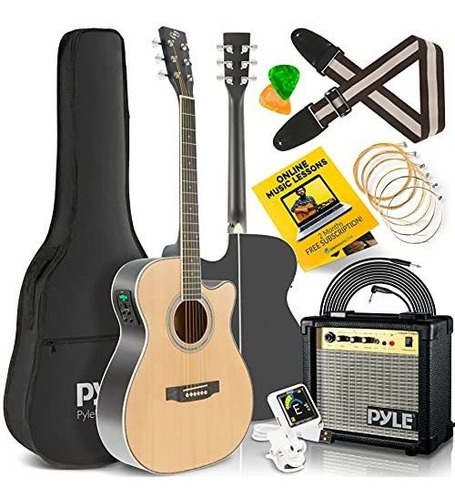  Kit De Amplificador Y Guitarra Acústica Eléctrica 