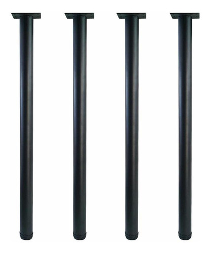 Qlly Juego 4 Pata Escritorio Metal Ajustabl 32 Muebl Mesa