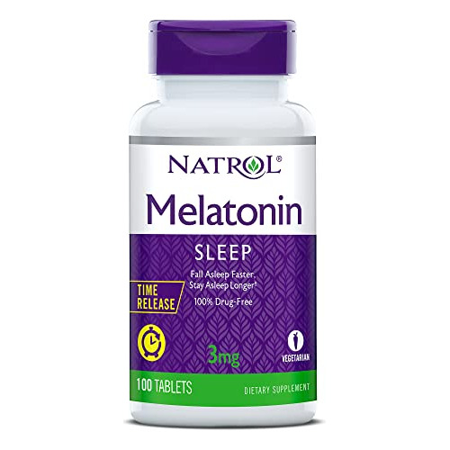 Natrol Melatonina Tiempo De Liberación Tabletas, 3 Cktsz