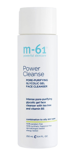 M-61 Power Cleanse- 8.4 Onzas. Limpiador De Gel Exfoliante Y