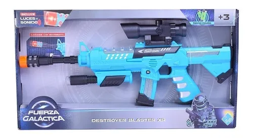 Pistola Destroyer Blaster Xr Sonido Luz El Duende Azul 7298