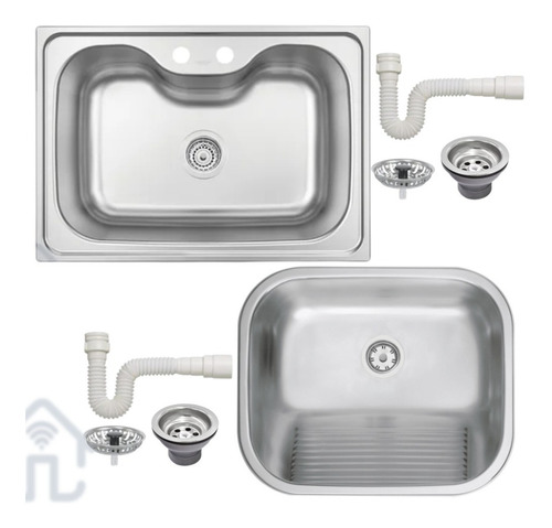 Kit Cuba Gourmet Cozinha 60fx + Tanque 50x40 Inox Tramontina