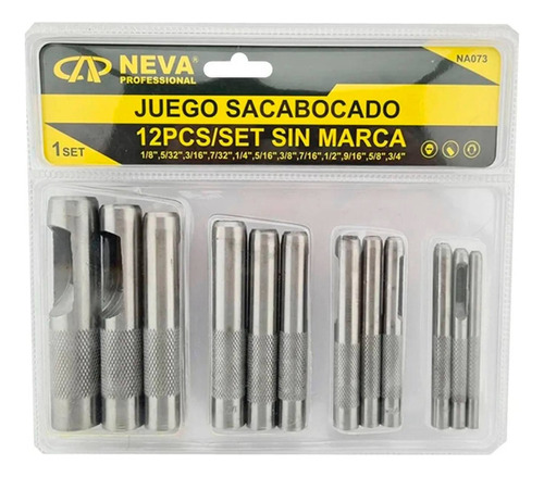  Set Sacabocado De Impacto 12pcs / Runn