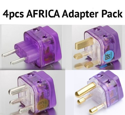 Nuevo 4 Piezas África De Alta Calidad Adaptador De Viaje Pa