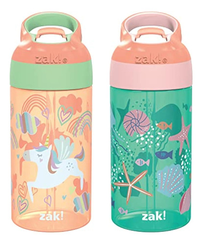 Zak Designs Riverside - Botella De Agua Para Niños