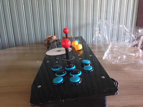 Fliperama Portátil Controle Arcade P/2 Joga-pc Ps3 Projetor