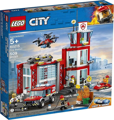 Lego City 60215 Estación De Bomberos 509 Pz Fire Station