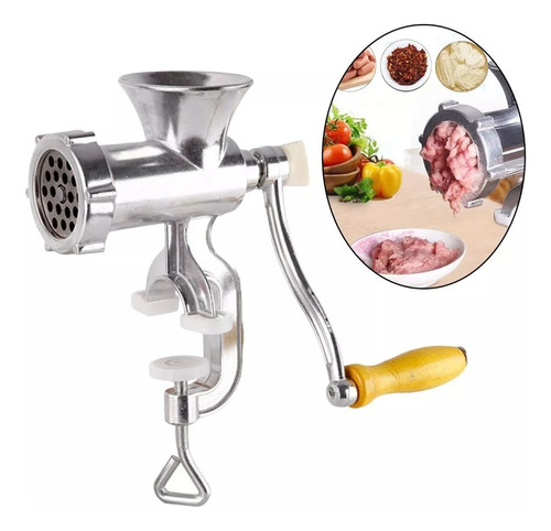 Picadora De Carne Manual N12 Con Embutidor Diginet