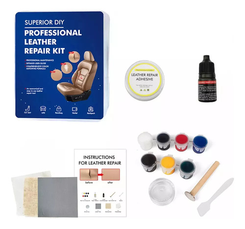Kit De Restauração De Couro De Carro Refresher Para Sofá