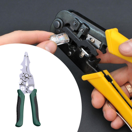 Pelacables Portátil De Acero Rico En Carbono, Verde