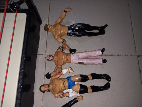 Ring Mattel Wwe 2010 Con 6 Muñecos ( De Uso ) (Usado)
