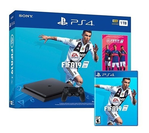 Consola Ps4 Playstation 4 Sony 1tb Bundle + Fifa 2019 Febo