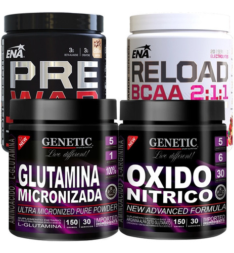 Crecimiento Muscular Glutamina Pre War Oxido Nitrico Reload