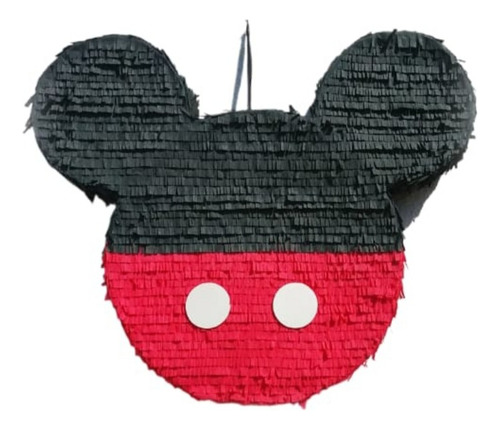Piñata Cartón Arcoirispapel Colorido 1 Unidad Rojo Mickey Mickey Mouse Mediana