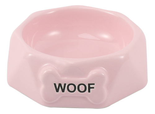 Cuenco Bone Ceramic Para Comida Y Bebida Para Perros, Color