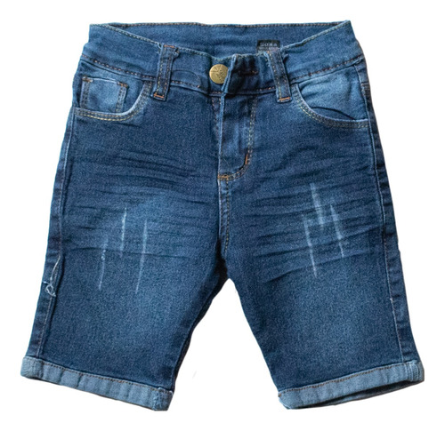 Bermuda De Jeans Elastizada Niño