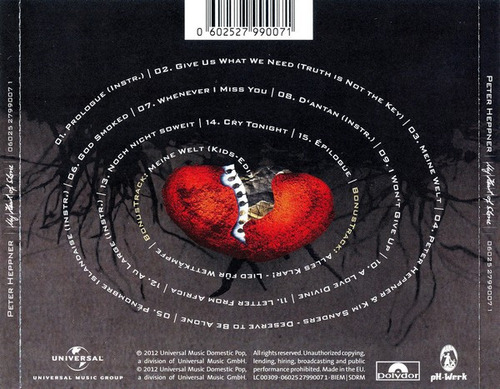 Cd My Heart Of Stone (peter Heppner) Estándar