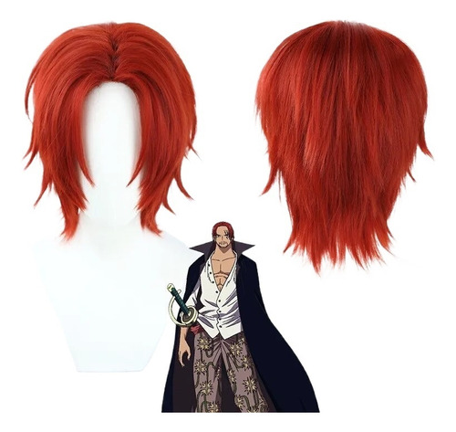 Peluca Red Wigs Shanks De La Película De Halloween Para Cosp