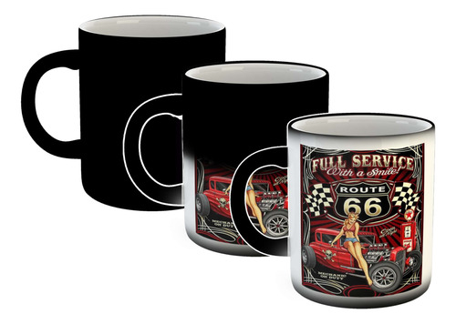 Taza Magica Vehiculos Full Service Mujer En Hot Rod