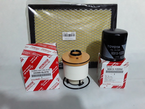Kit 4 Filtros Toyota Hilux 2.4 2.8 Año 2020