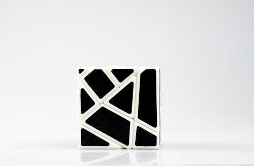 Cubo Mágico 3x3 Cuberspeed Fantasma Blanco Pegatina Negra Color De La Estructura