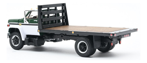 Camión Escala 1/64 Chevy C65 Cama Plana De Un Eje 60-1022 Verde Oscuro