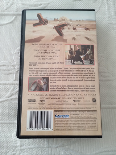 Star Wars: La Amenaza Fantasma - Vhs, George Lucas Gativideo (Usado)