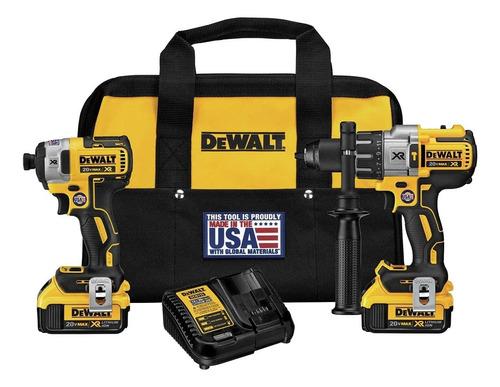 Dewalt Kit Combo Taladro Percutor Y Atornillador De Impacto 