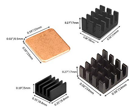 Kit De Disipadores Easycargo Para Raspberry Pi 4, 40 Unidade