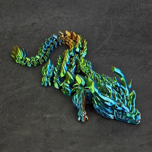 Verde Oscuro, Tamaño Pequeño (32 Cm De Longitud), Dragón Imp