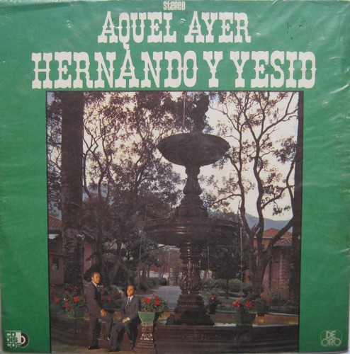 Aquel Ayer - Hernando Y Yesid Lp Vinilo Acetato