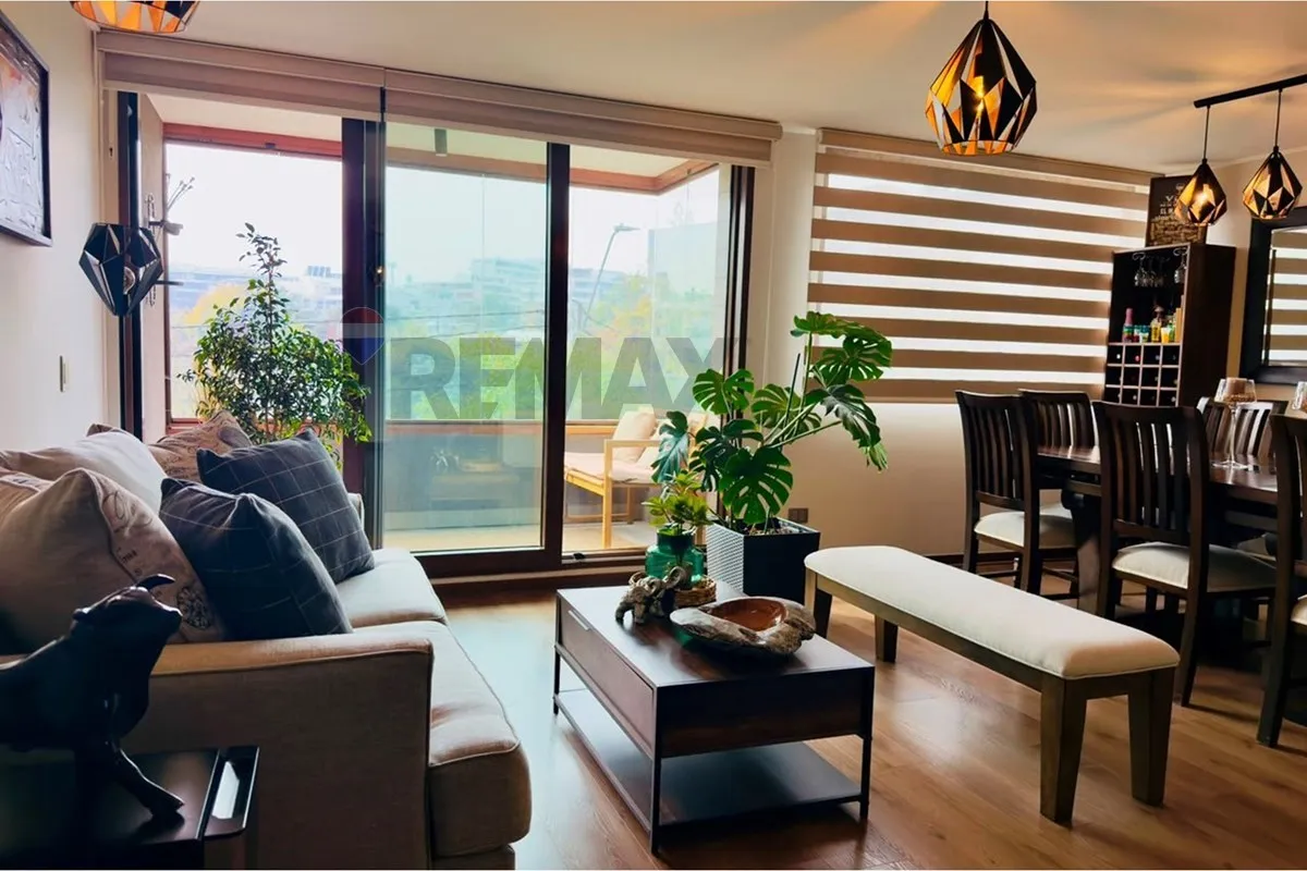 Imagen 4 de 30 de 4d + Sala De Estar En Ñuñoa Residencial