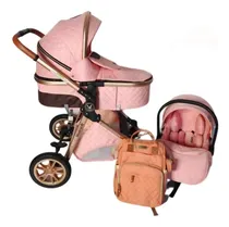 Comprar Coche Moises Infantil Con Portabebe Travel Sistem Molina Color Rosado Chasis Rosa